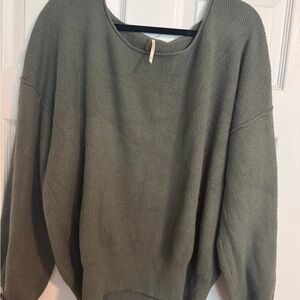 FreePeople Women's Olive Green Sweater